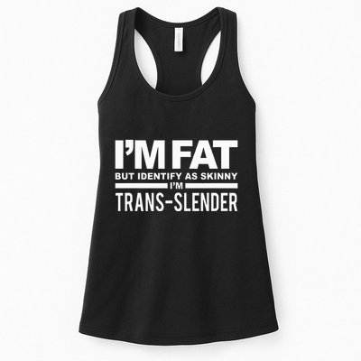 IM Fat But Identify As Skinny IM Transslender Womens Tank Top