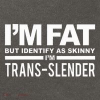 IM Fat But Identify As Skinny IM Transslender Cotton Canvas Backpack