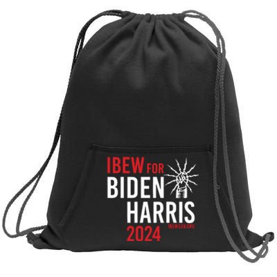 Ibew For Biden Harris 2024 Sweatshirt Cinch Pack Bag