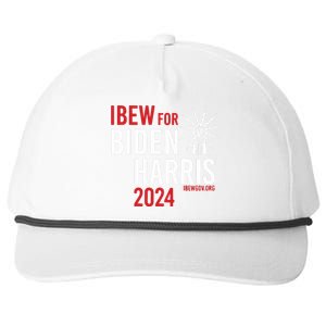 Ibew For Biden Harris 2024 Snapback Five-Panel Rope Hat