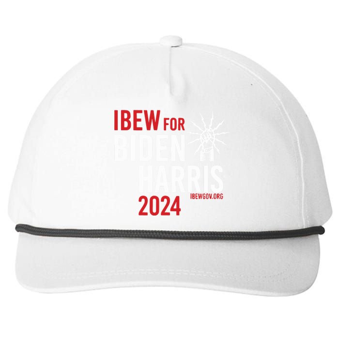 Ibew For Biden Harris 2024 Snapback Five-Panel Rope Hat