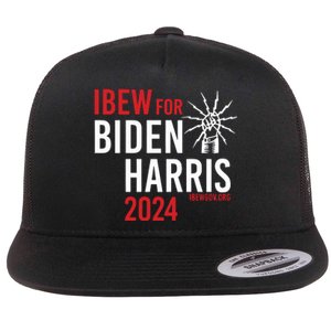 Ibew For Biden Harris 2024 Flat Bill Trucker Hat