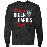 Ibew For Biden Harris 2024 Tie-Dye Long Sleeve Shirt