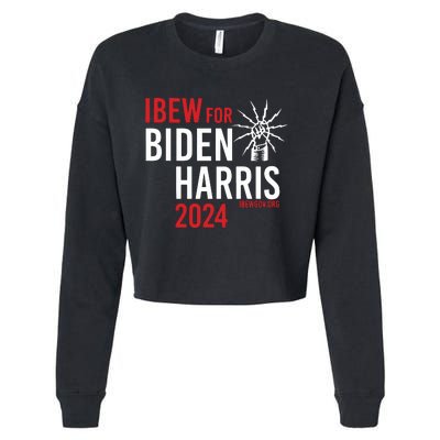 Ibew For Biden Harris 2024 Cropped Pullover Crew