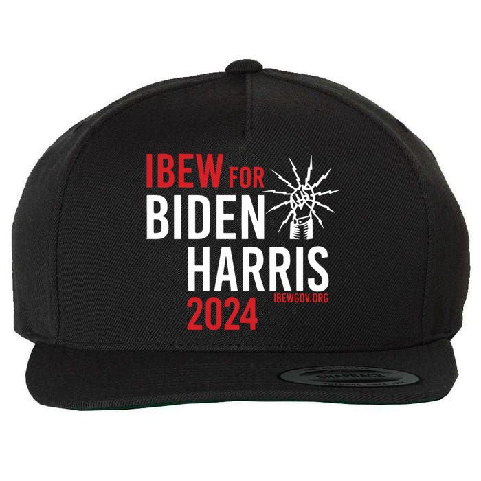 Ibew For Biden Harris 2024 Wool Snapback Cap