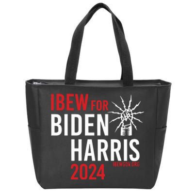 Ibew For Biden Harris 2024 Zip Tote Bag