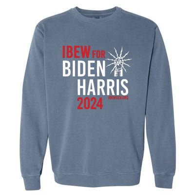 Ibew For Biden Harris 2024 Garment-Dyed Sweatshirt