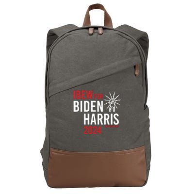 Ibew For Biden Harris 2024 Cotton Canvas Backpack