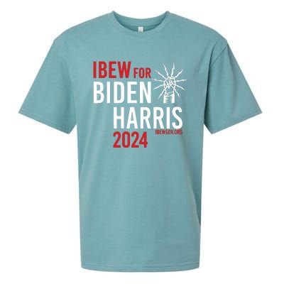 Ibew For Biden Harris 2024 Sueded Cloud Jersey T-Shirt