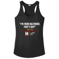 I’m From Baltimore That’s Why Ladies PosiCharge Competitor Racerback Tank