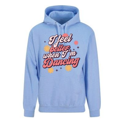 I Feel Better When Im Dancing Love Line Gift Unisex Surf Hoodie