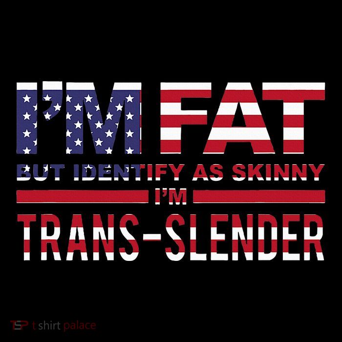 IM Fat But Identify As Skinny IM Transslender Women's V-Neck T-Shirt
