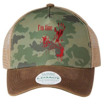 I'm Fine Bloody Halloween Legacy Tie Dye Trucker Hat