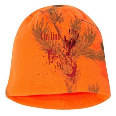 I'm Fine Bloody Halloween Kati - Camo Knit Beanie