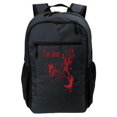 I'm Fine Bloody Halloween Daily Commute Backpack