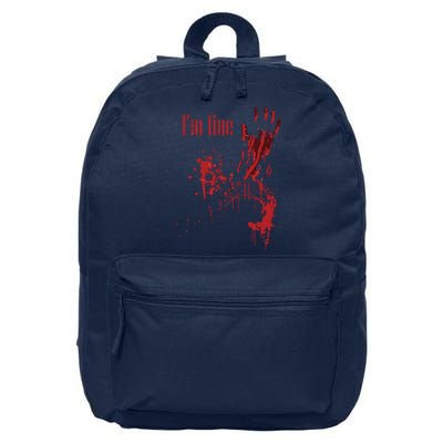 I'm Fine Bloody Halloween 16 in Basic Backpack