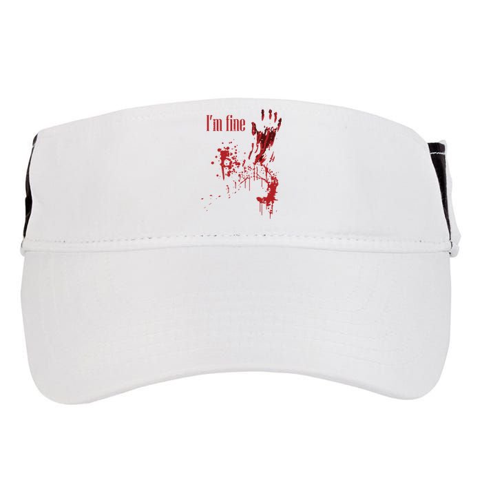 I'm Fine Bloody Halloween Adult Drive Performance Visor