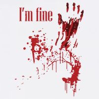 I'm Fine Bloody Halloween 11oz C Handle Ceramic Mug