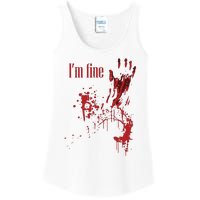 I'm Fine Bloody Halloween Ladies Essential Tank