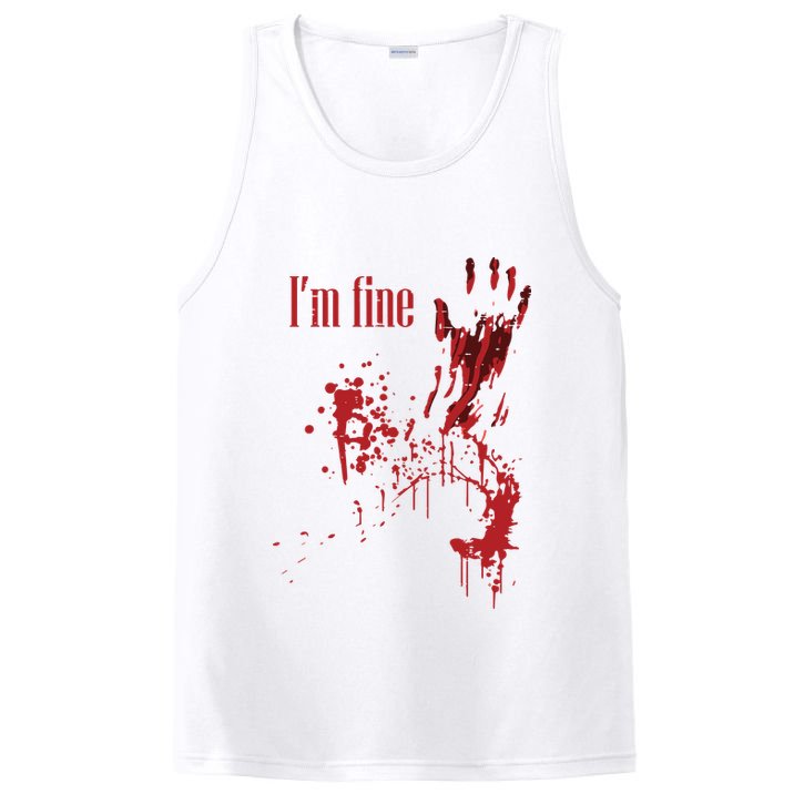 I'm Fine Bloody Halloween PosiCharge Competitor Tank