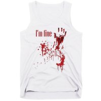 I'm Fine Bloody Halloween Tank Top