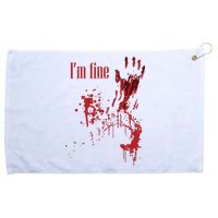 I'm Fine Bloody Halloween Grommeted Golf Towel