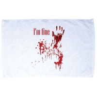 I'm Fine Bloody Halloween Microfiber Hand Towel