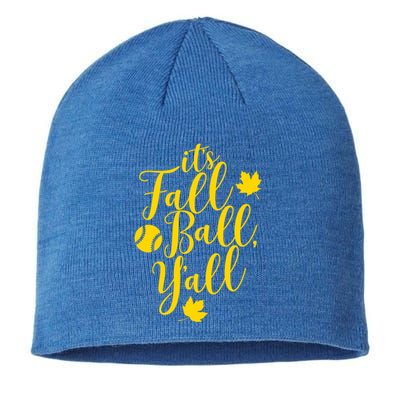 Its Fall Ball Yall Funny Fall Baseball Fall Ball Gift Sustainable Beanie