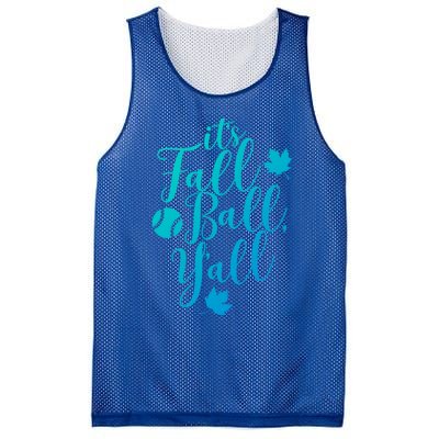 Its Fall Ball Yall Funny Fall Baseball Fall Ball Gift Mesh Reversible Basketball Jersey Tank