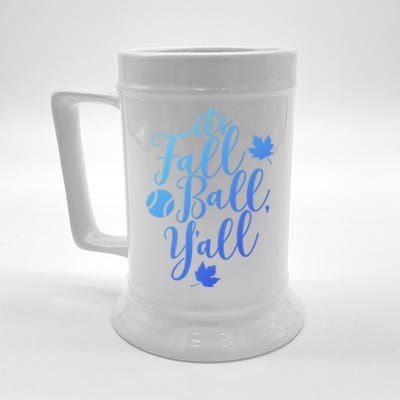 Its Fall Ball Yall Funny Fall Baseball Fall Ball Gift Beer Stein