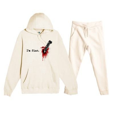 IM Fine Bloody Halloween Premium Hooded Sweatsuit Set