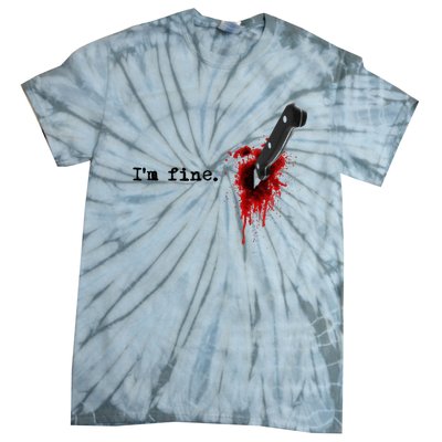 IM Fine Bloody Halloween Tie-Dye T-Shirt