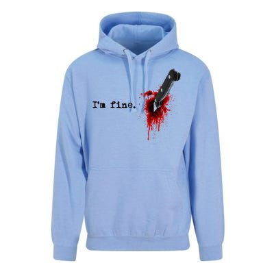 IM Fine Bloody Halloween Unisex Surf Hoodie