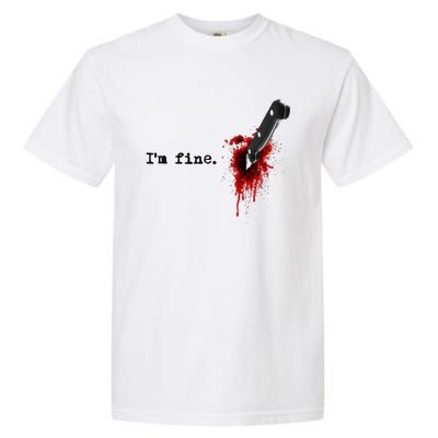 IM Fine Bloody Halloween Garment-Dyed Heavyweight T-Shirt