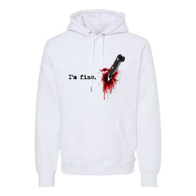 IM Fine Bloody Halloween Premium Hoodie