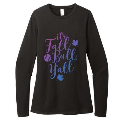 Its Fall Ball Yall Funny Fall Baseball Fall Ball Gift Womens CVC Long Sleeve Shirt