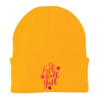 Its Fall Ball Yall Funny Fall Baseball Fall Ball Gift Knit Cap Winter Beanie