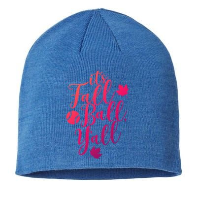 Its Fall Ball Yall Funny Fall Baseball Fall Ball Gift Sustainable Beanie