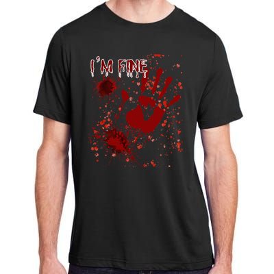 IM Fine Bloody Last Minutes Halloween Blood Adult ChromaSoft Performance T-Shirt