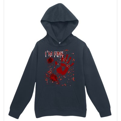 IM Fine Bloody Last Minutes Halloween Blood Urban Pullover Hoodie