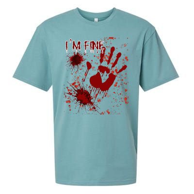 IM Fine Bloody Last Minutes Halloween Blood Sueded Cloud Jersey T-Shirt