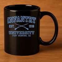 Infantry Fort Benning Insignia 11oz C Handle Ceramic Mug