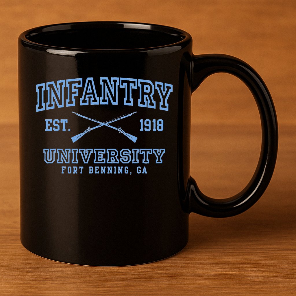 Infantry Fort Benning Insignia 11oz C Handle Ceramic Mug
