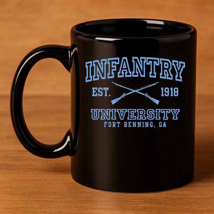 Infantry Fort Benning Insignia 11oz C Handle Ceramic Mug