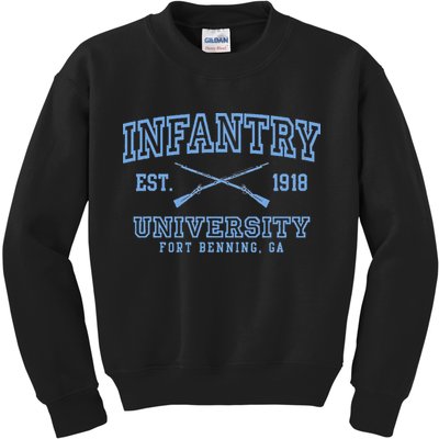 Infantry Fort Benning Insignia Kids Sweatshirt