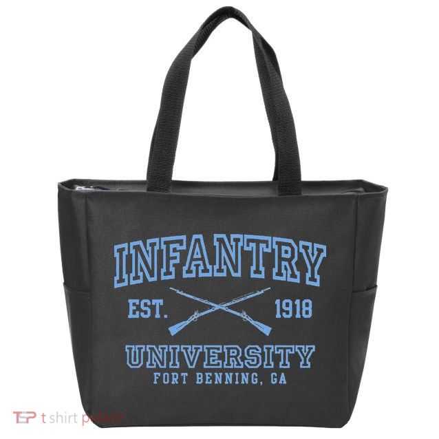 Infantry Fort Benning Insignia Zip Tote Bag