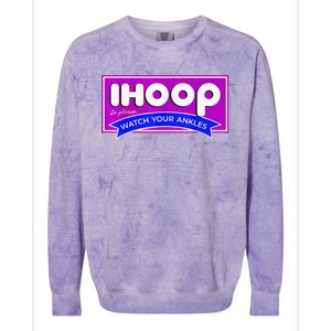 IHoop Funny Basketball Kids Adult Girls Colorblast Crewneck Sweatshirt