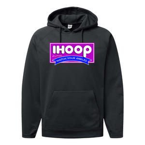 IHoop Funny Basketball Kids Adult Girls Performance Fleece Hoodie