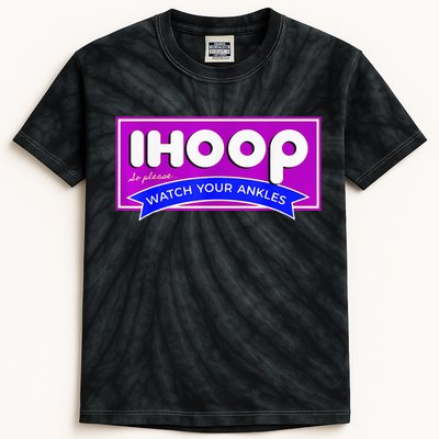 IHoop Funny Basketball Kids Adult Girls Kids Tie-Dye T-Shirt