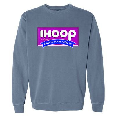 IHoop Funny Basketball Kids Adult Girls Garment-Dyed Sweatshirt